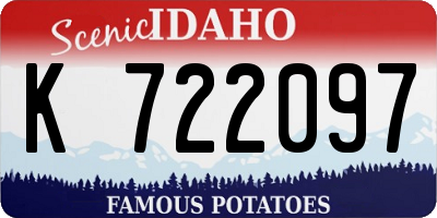 ID license plate K722097