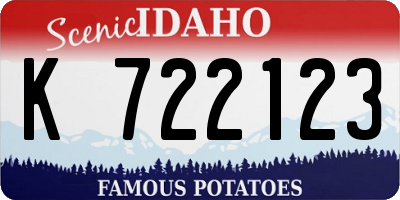 ID license plate K722123