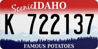 ID license plate K722137
