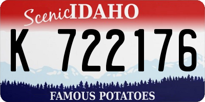 ID license plate K722176