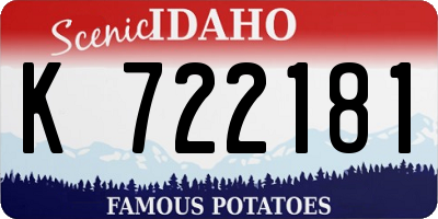 ID license plate K722181