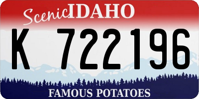 ID license plate K722196