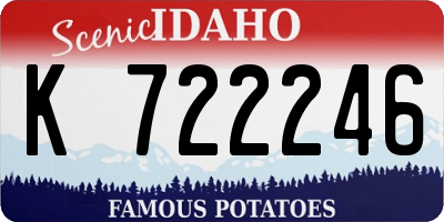 ID license plate K722246