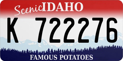 ID license plate K722276