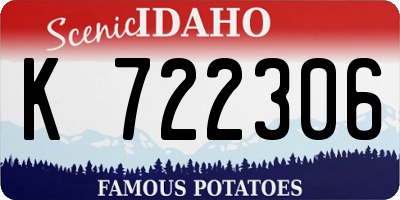 ID license plate K722306