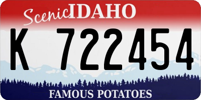 ID license plate K722454