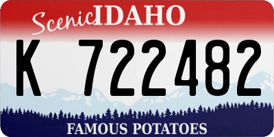 ID license plate K722482