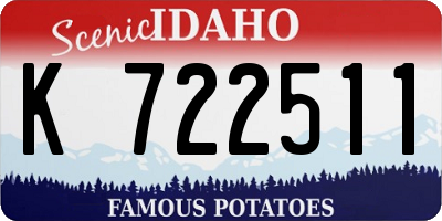 ID license plate K722511