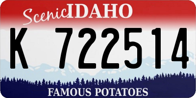 ID license plate K722514