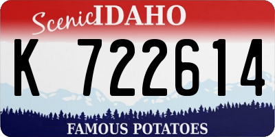 ID license plate K722614