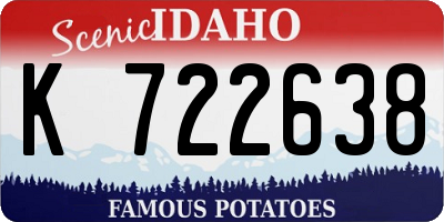 ID license plate K722638
