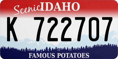 ID license plate K722707
