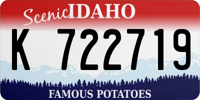 ID license plate K722719