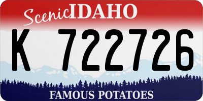 ID license plate K722726