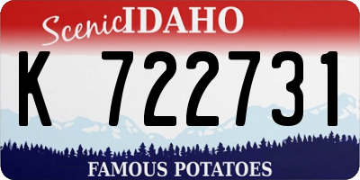 ID license plate K722731