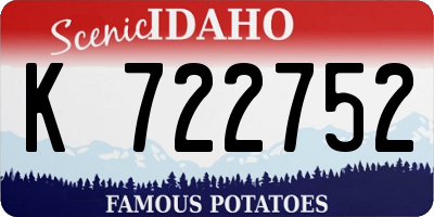 ID license plate K722752