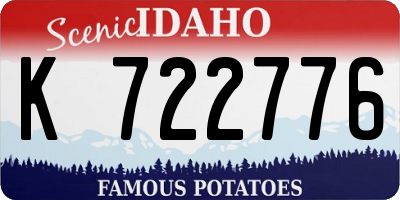 ID license plate K722776