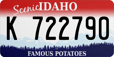 ID license plate K722790