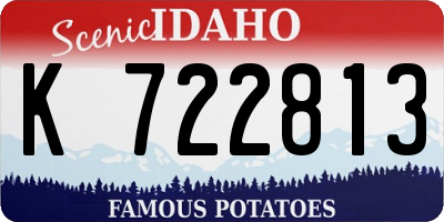 ID license plate K722813