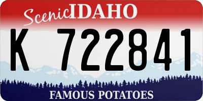 ID license plate K722841