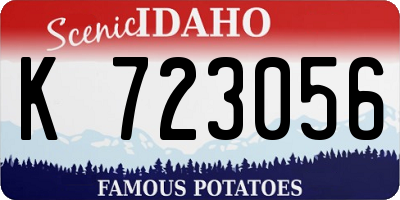 ID license plate K723056