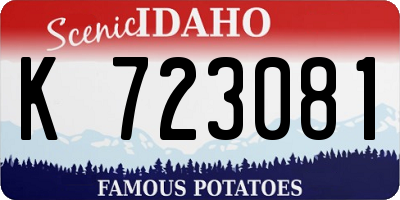 ID license plate K723081
