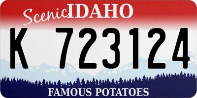 ID license plate K723124