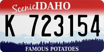 ID license plate K723154