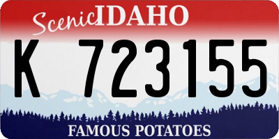 ID license plate K723155