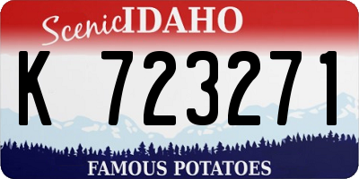 ID license plate K723271