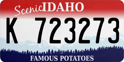 ID license plate K723273