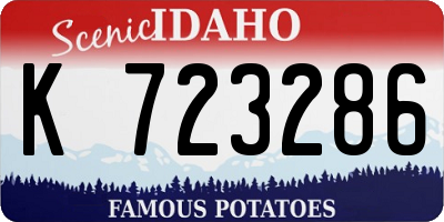 ID license plate K723286