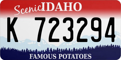 ID license plate K723294