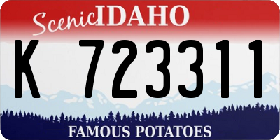 ID license plate K723311