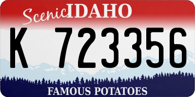 ID license plate K723356