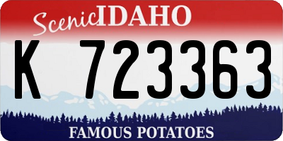 ID license plate K723363