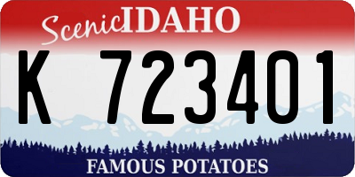 ID license plate K723401