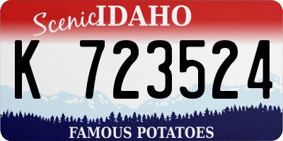 ID license plate K723524