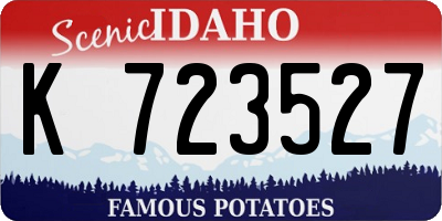 ID license plate K723527