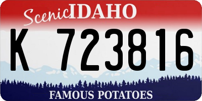 ID license plate K723816