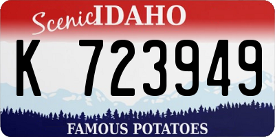 ID license plate K723949