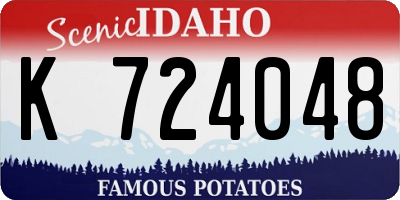 ID license plate K724048