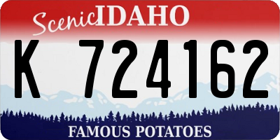 ID license plate K724162