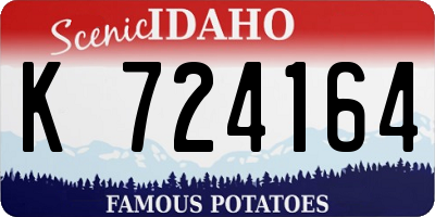 ID license plate K724164
