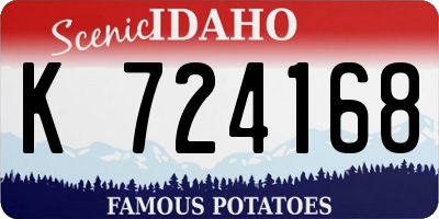 ID license plate K724168