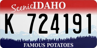 ID license plate K724191