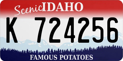 ID license plate K724256