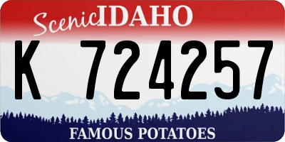 ID license plate K724257