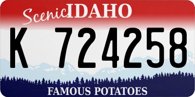 ID license plate K724258