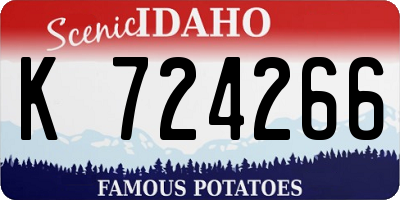 ID license plate K724266